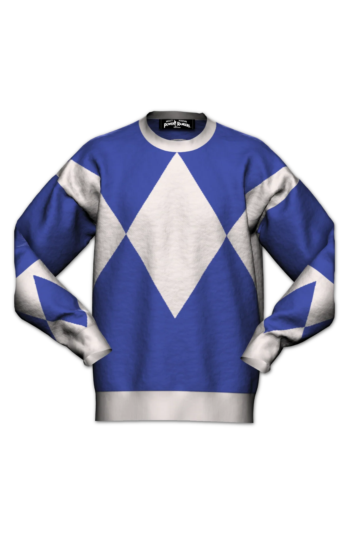 Blue Ranger Mighty Morphin Power Rangers Knitted Sweater - Image 2