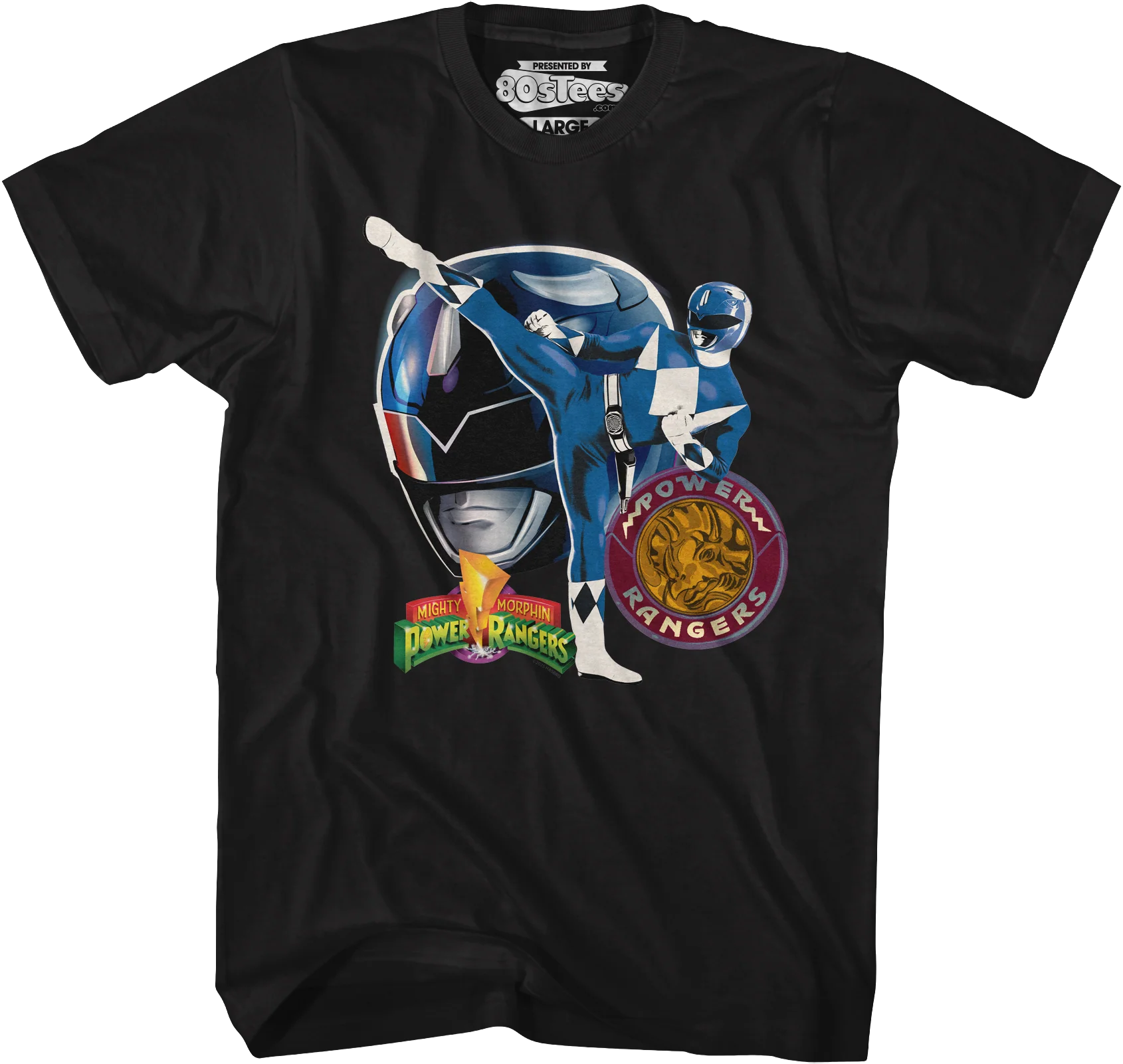 Blue Ranger Profile Mighty Morphin Power Rangers T-Shirt