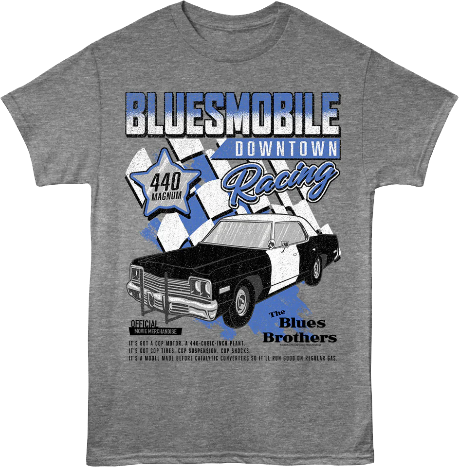 Bluesmobile Downtown Racing Blues Brothers T-Shirt