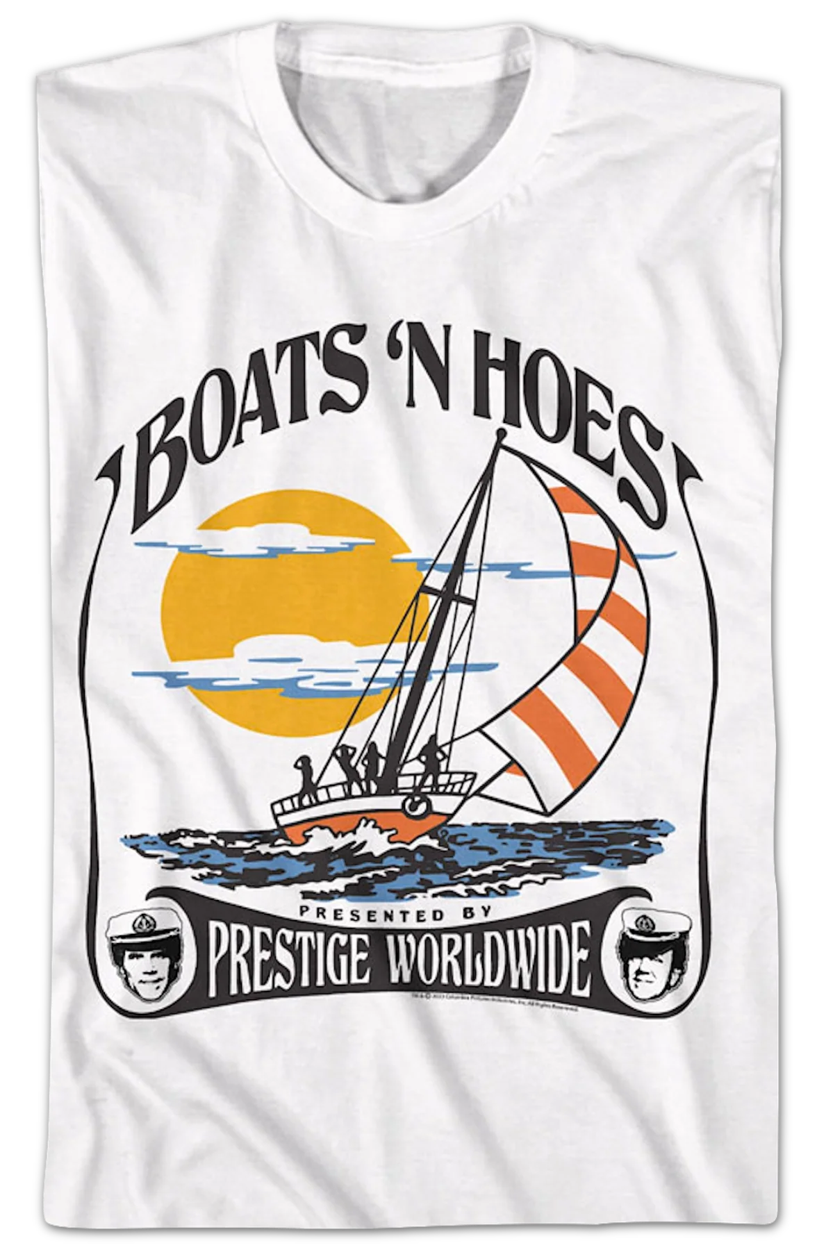 Boats 'N Hoes Presented By Prestige Worldwide Step Brothers T-Shirt - Image 2