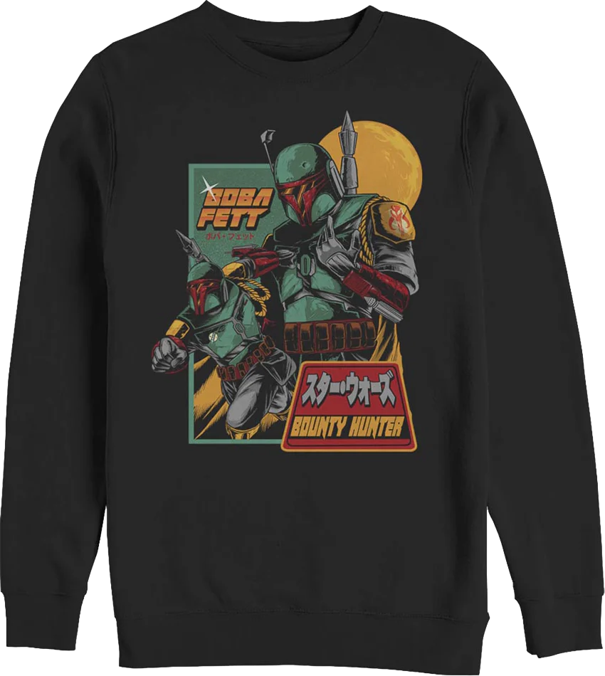 Boba Fett Bounty Hunter Collage Star Wars Sweatshirt