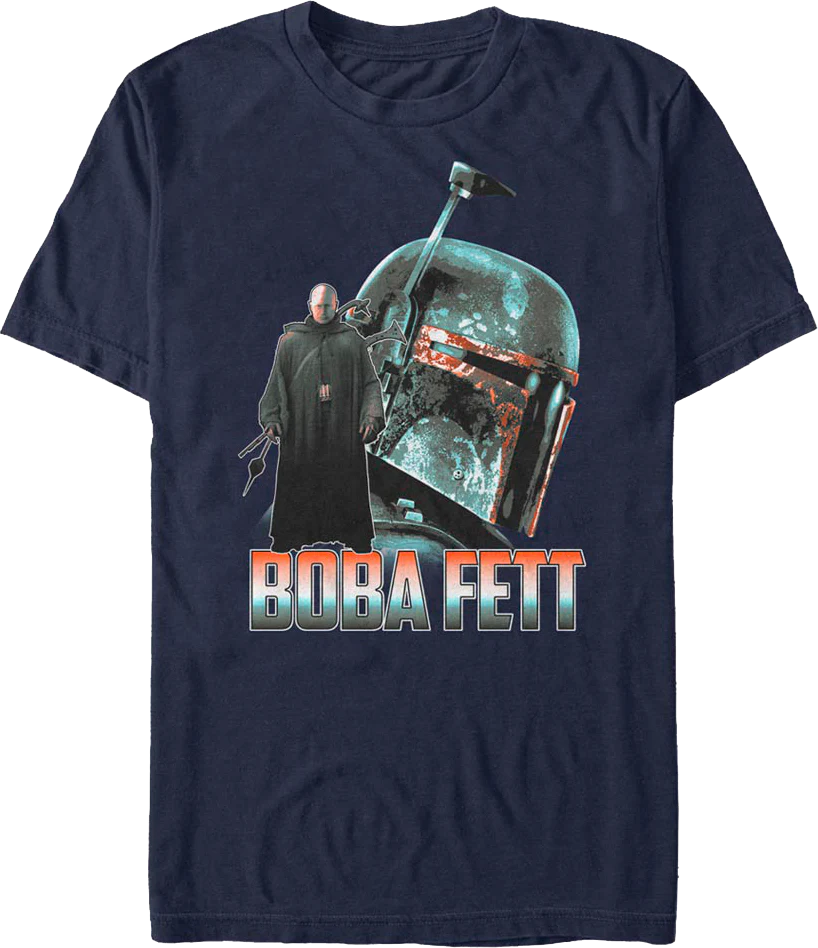 Boba Fett Collage The Mandalorian Star Wars T-Shirt