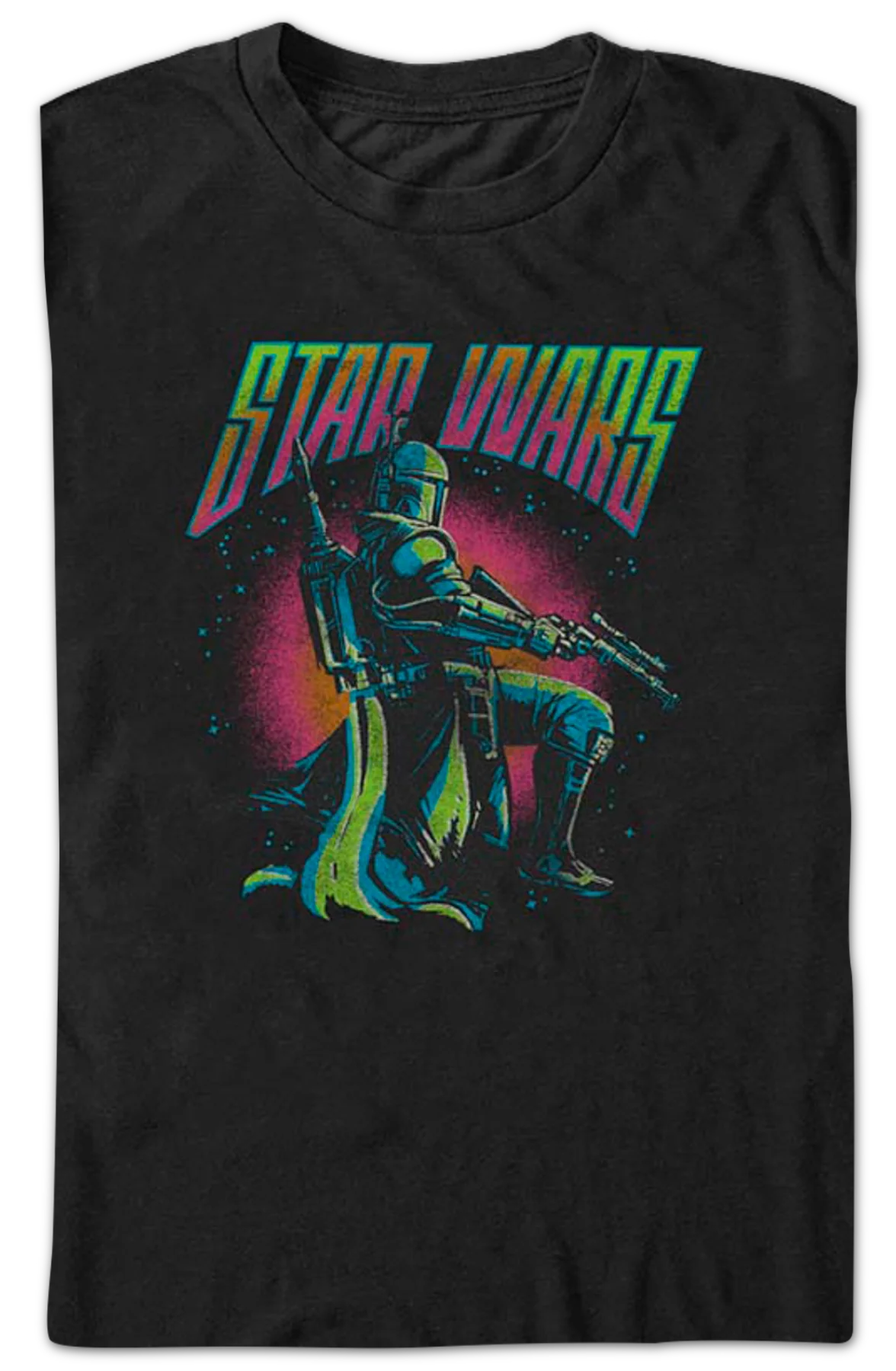 Boba Fett Colorful Clone Star Wars T-Shirt - Image 2