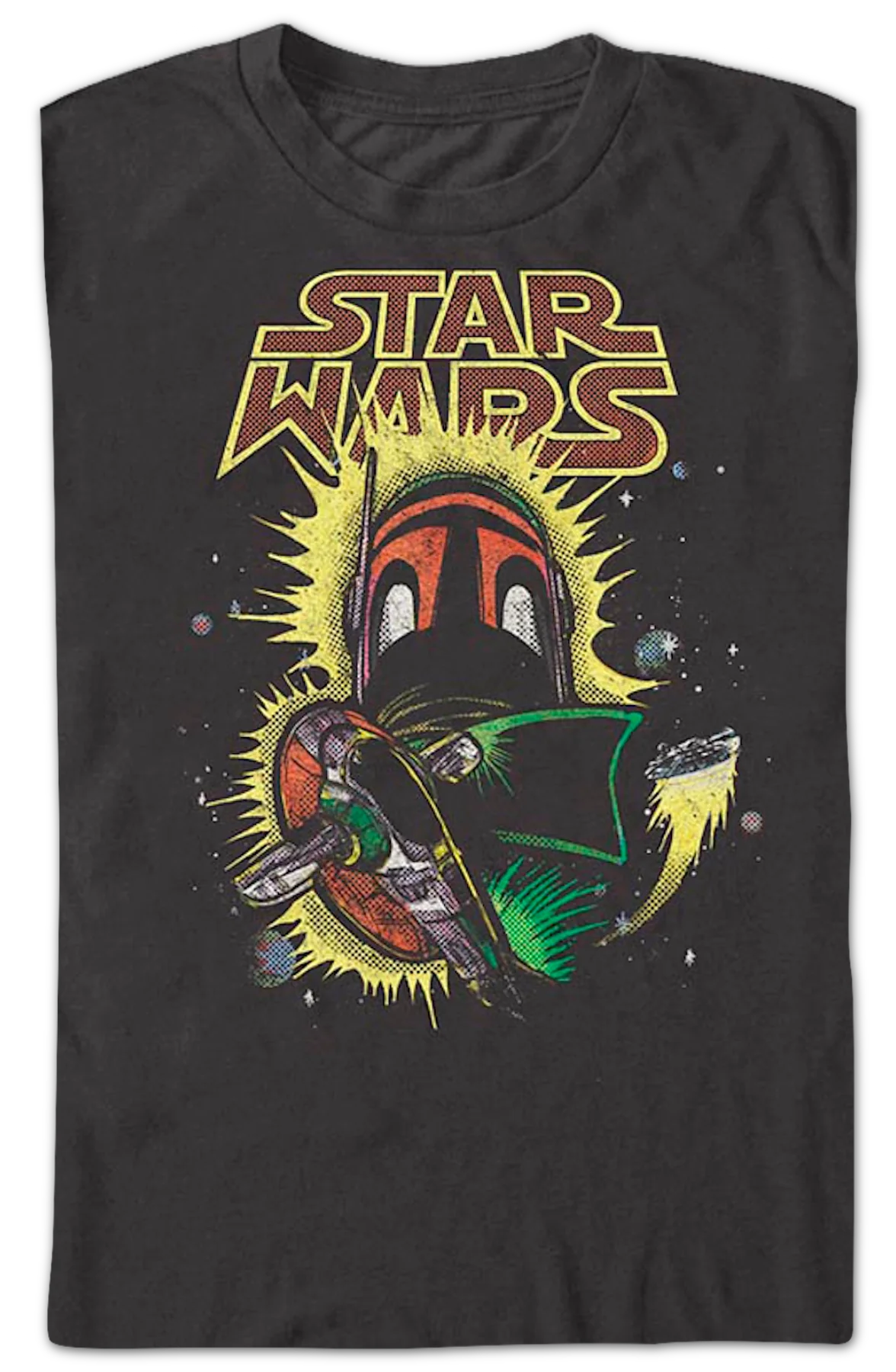 Boba Fett Comic Book Star Wars T-Shirt - Image 2