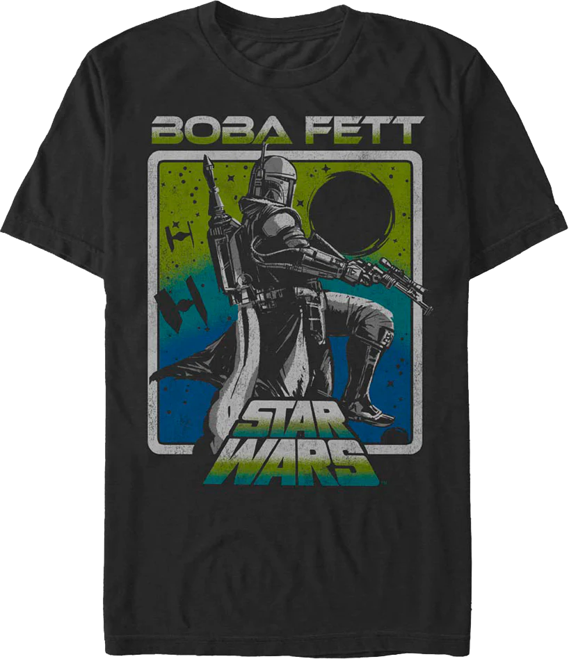 Boba Fett Galactic Bounty Hunter Star Wars T-Shirt