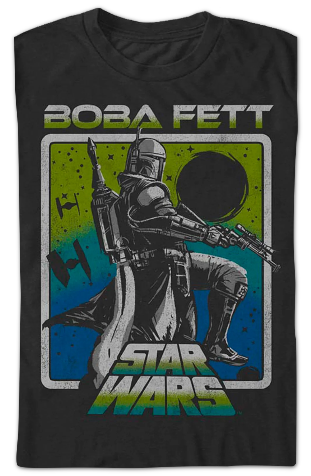 Boba Fett Galactic Bounty Hunter Star Wars T-Shirt - Image 2