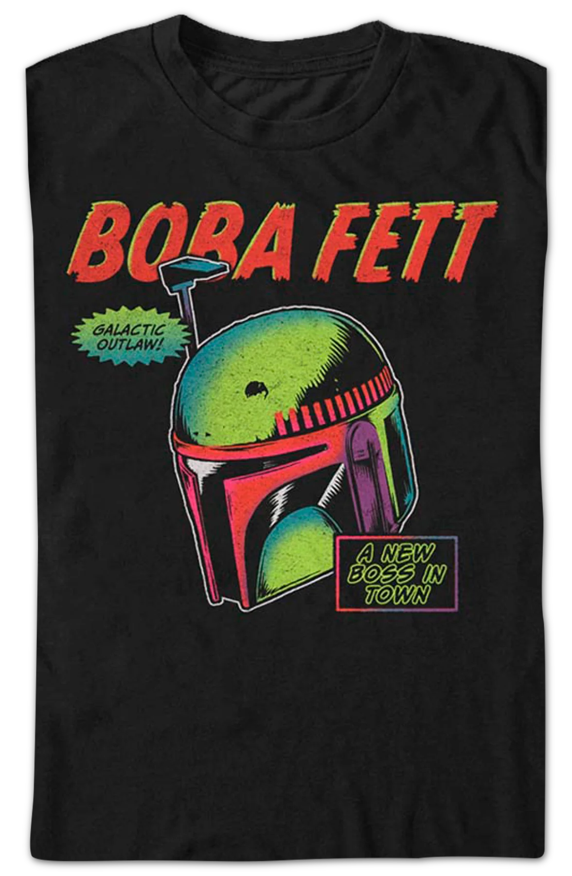 Boba Fett Galactic Outlaw Star Wars T-Shirt - Image 2