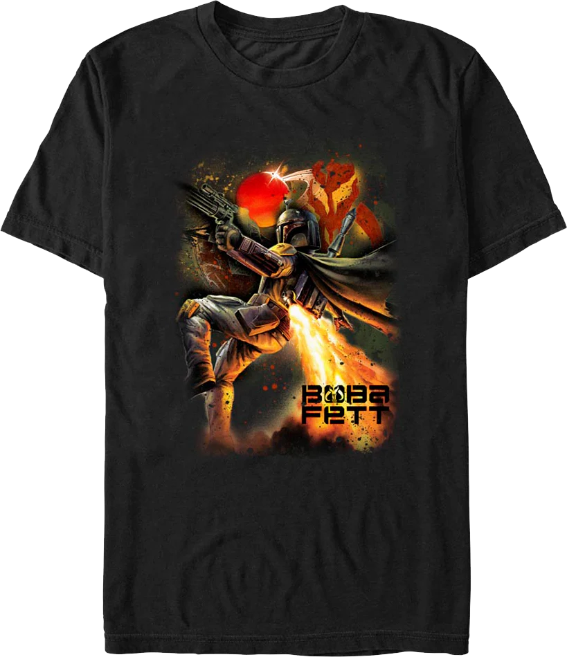 Boba Fett Galaxy Hunter Star Wars T-Shirt