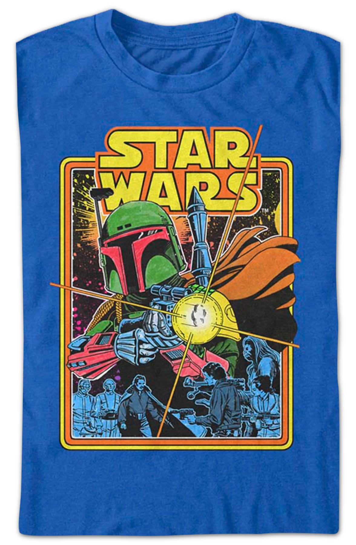 Boba Fett The Search Begins Star Wars T-Shirt - Image 2
