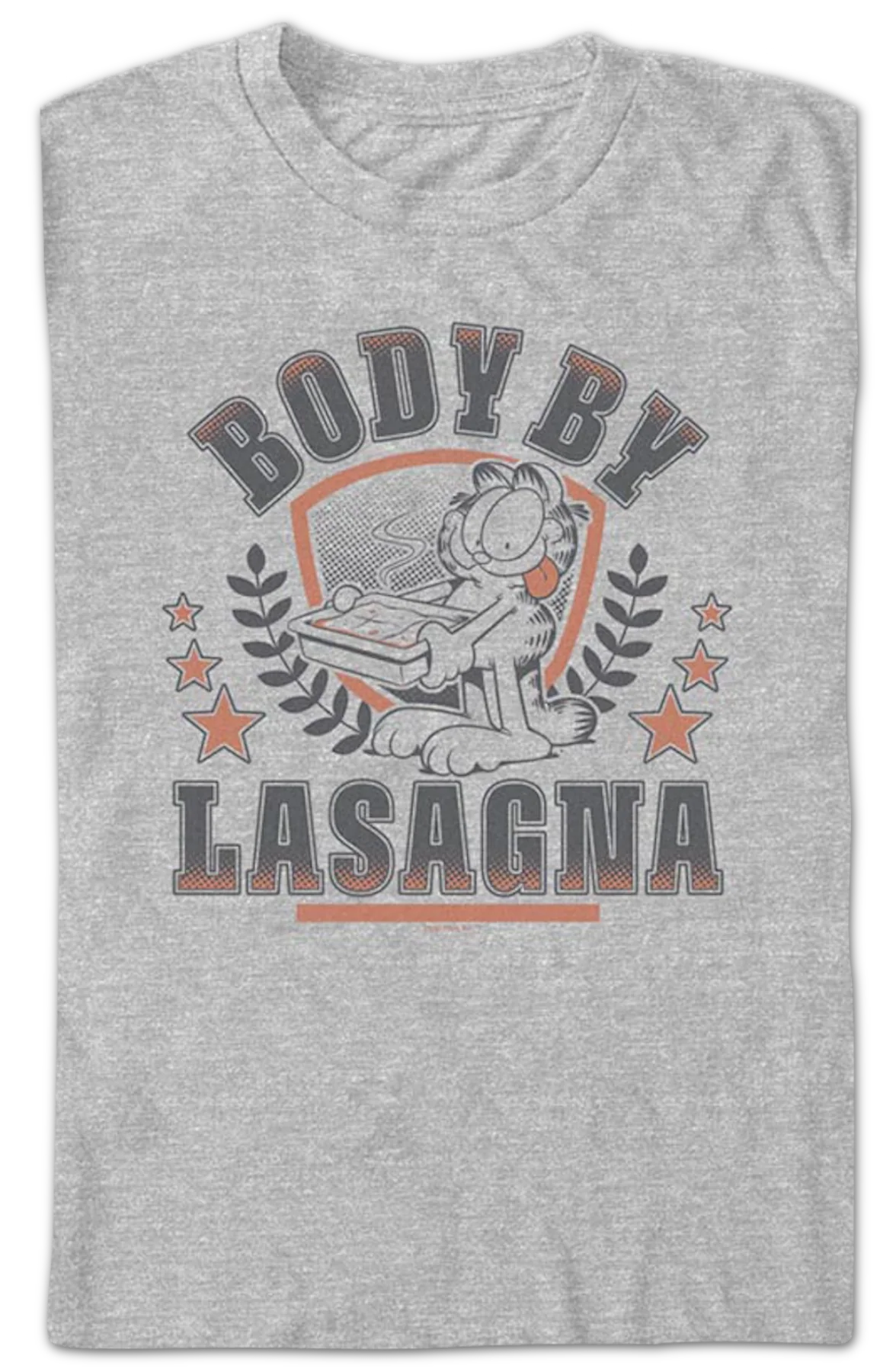 Body By Lasagna Garfield T-Shirt - Image 2