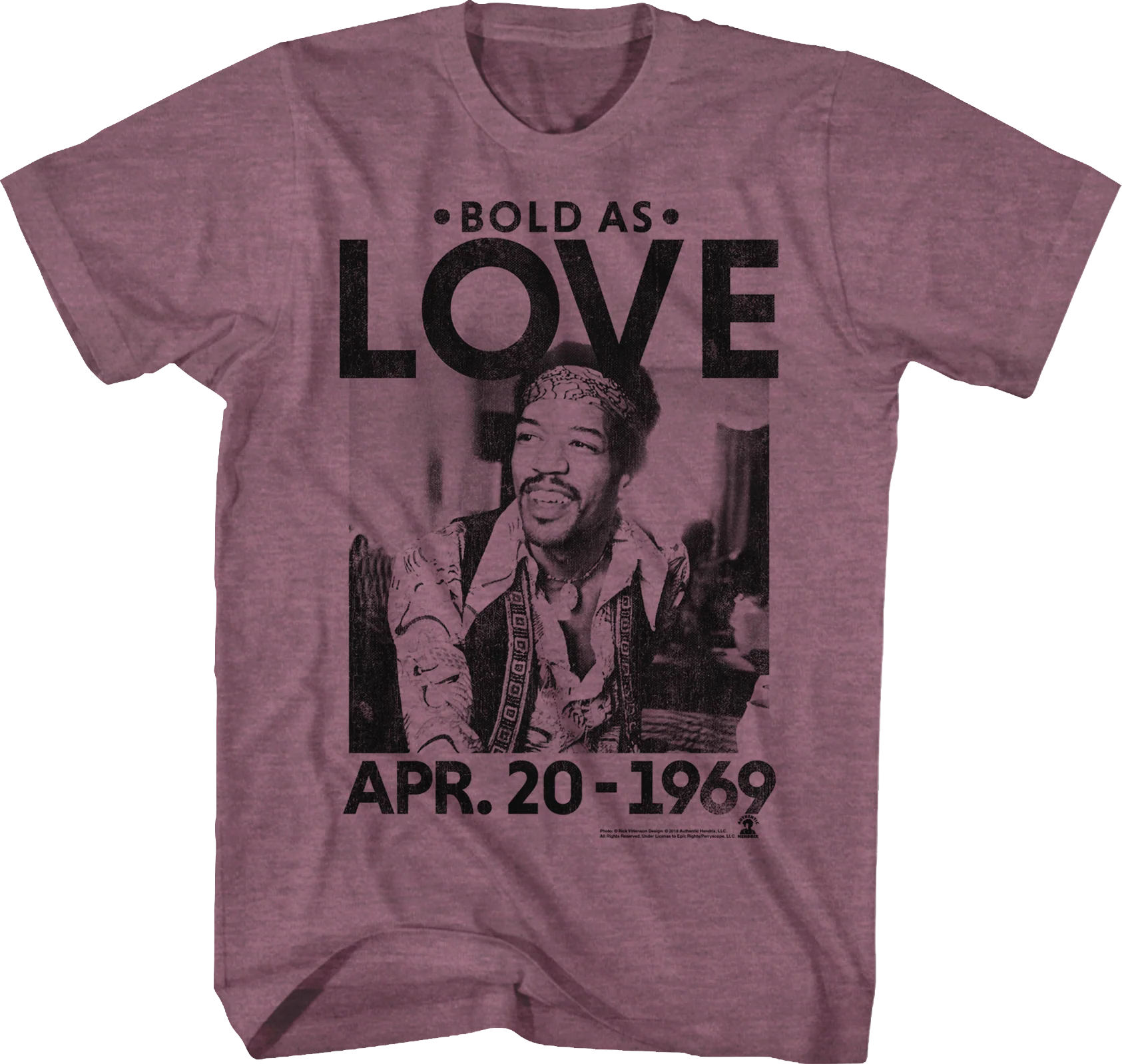 Bold As Love Jimi Hendrix T-Shirt