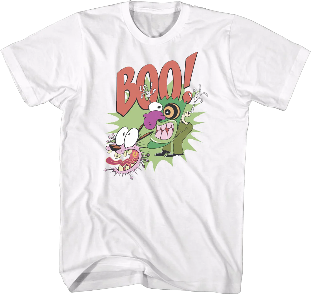 Boo Courage The Cowardly Dog T-Shirt
