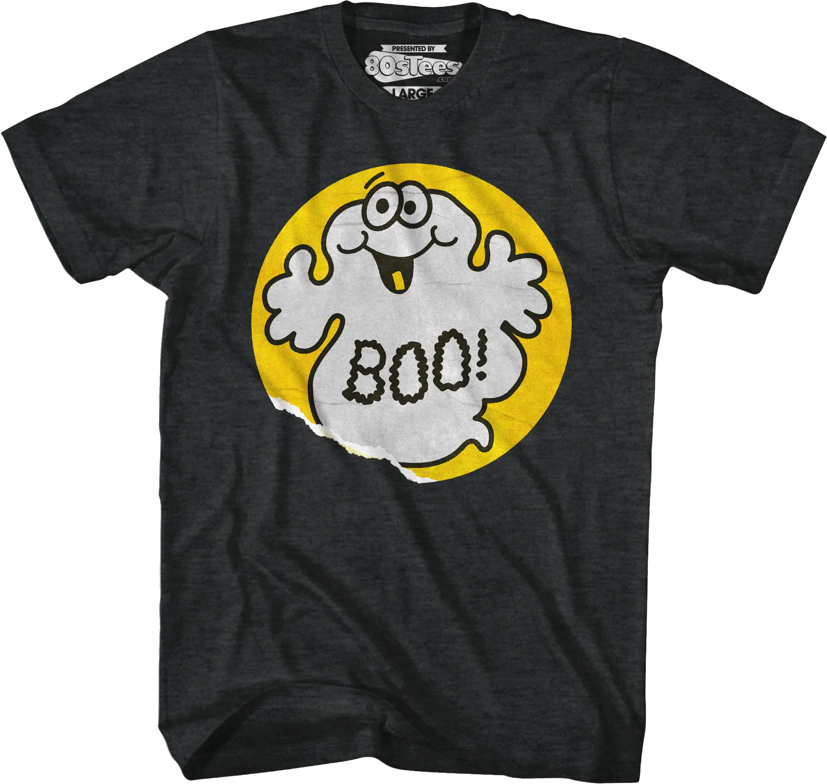 Boo Ghost Scratch & Sniff Sticker T-Shirt - Image 11