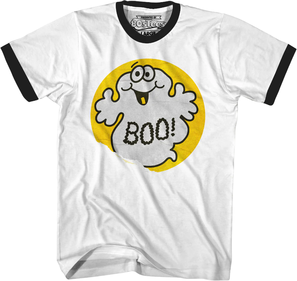 Boo Ghost Scratch & Sniff Sticker T-Shirt - Image 18