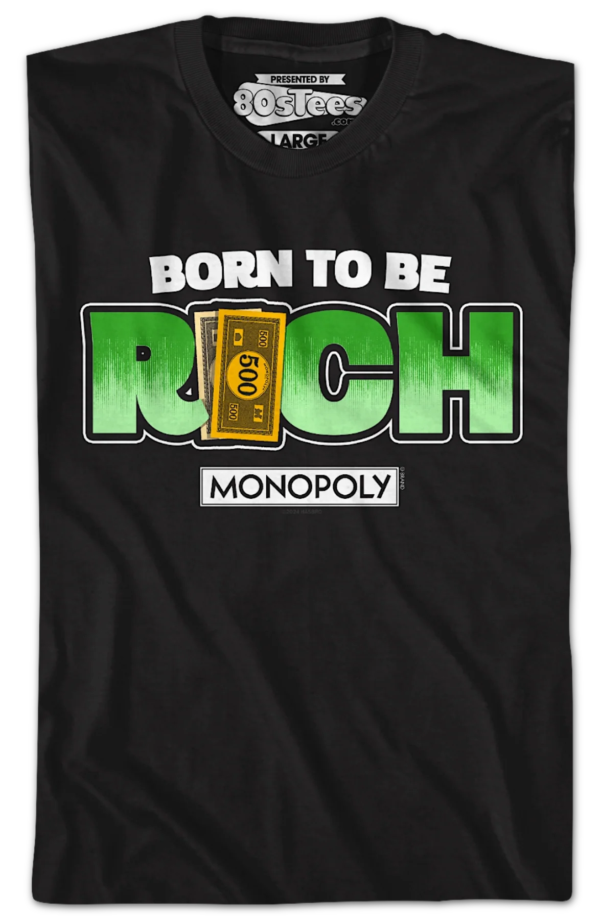 Born To Be Rich Monopoly T-Shirt - Image 2