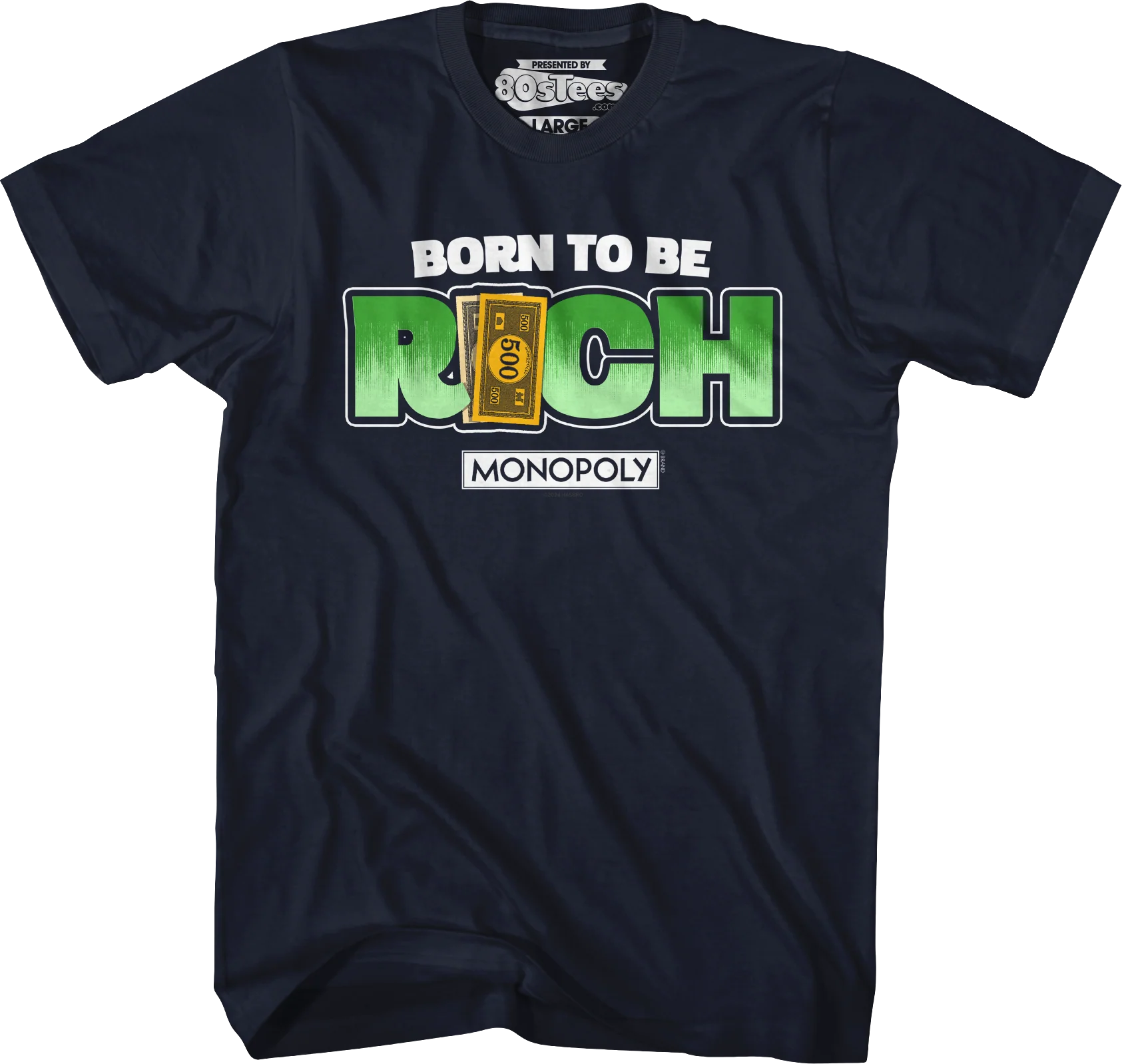 Born To Be Rich Monopoly T-Shirt - Image 32