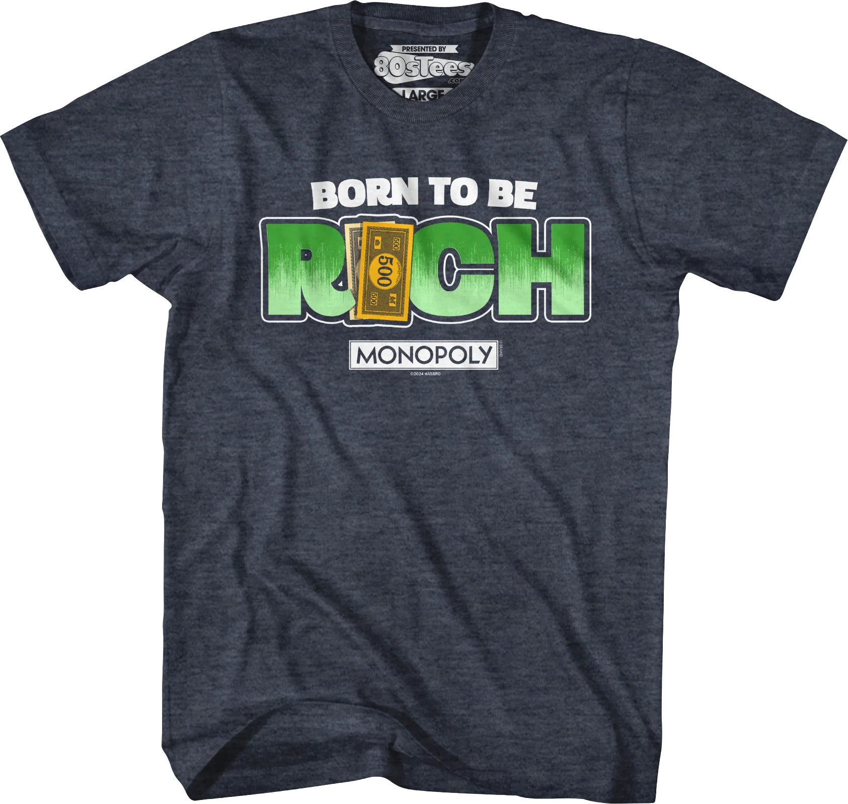 Born To Be Rich Monopoly T-Shirt - Image 36