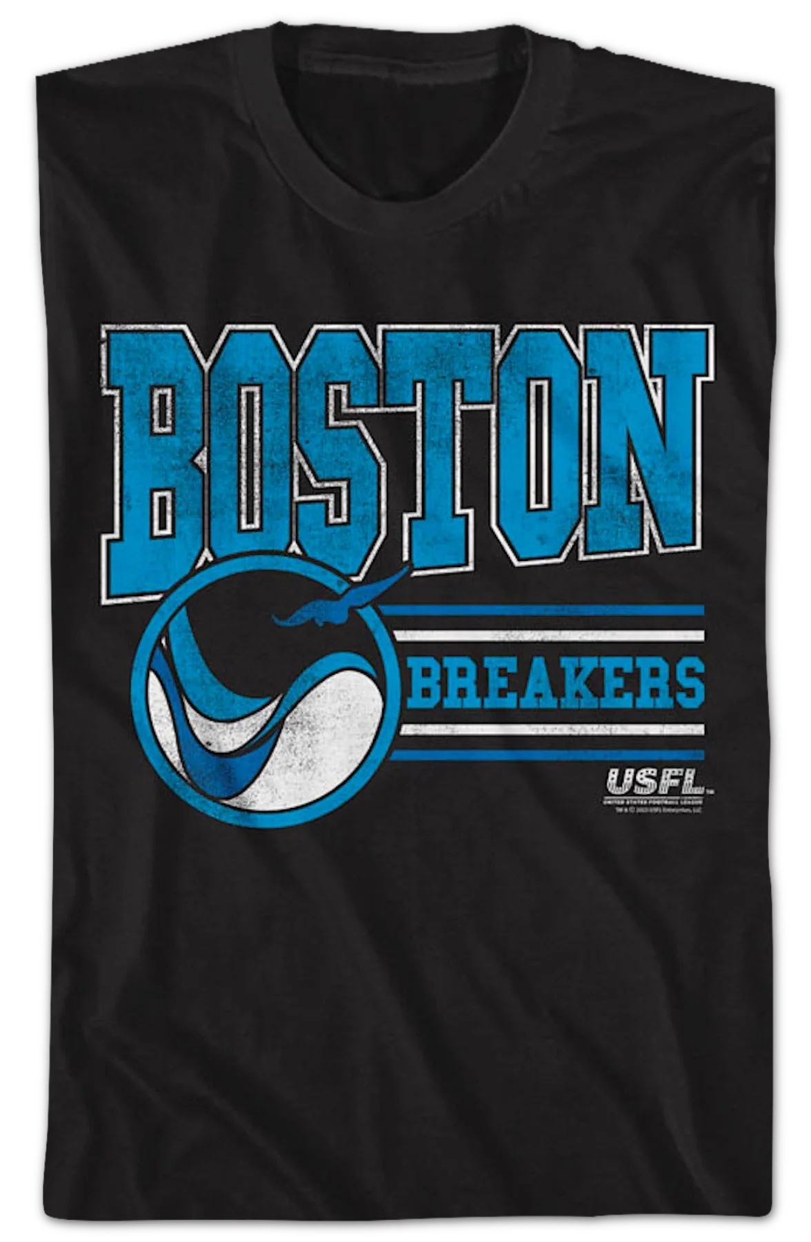 Boston Breakers USFL T-Shirt - Image 2