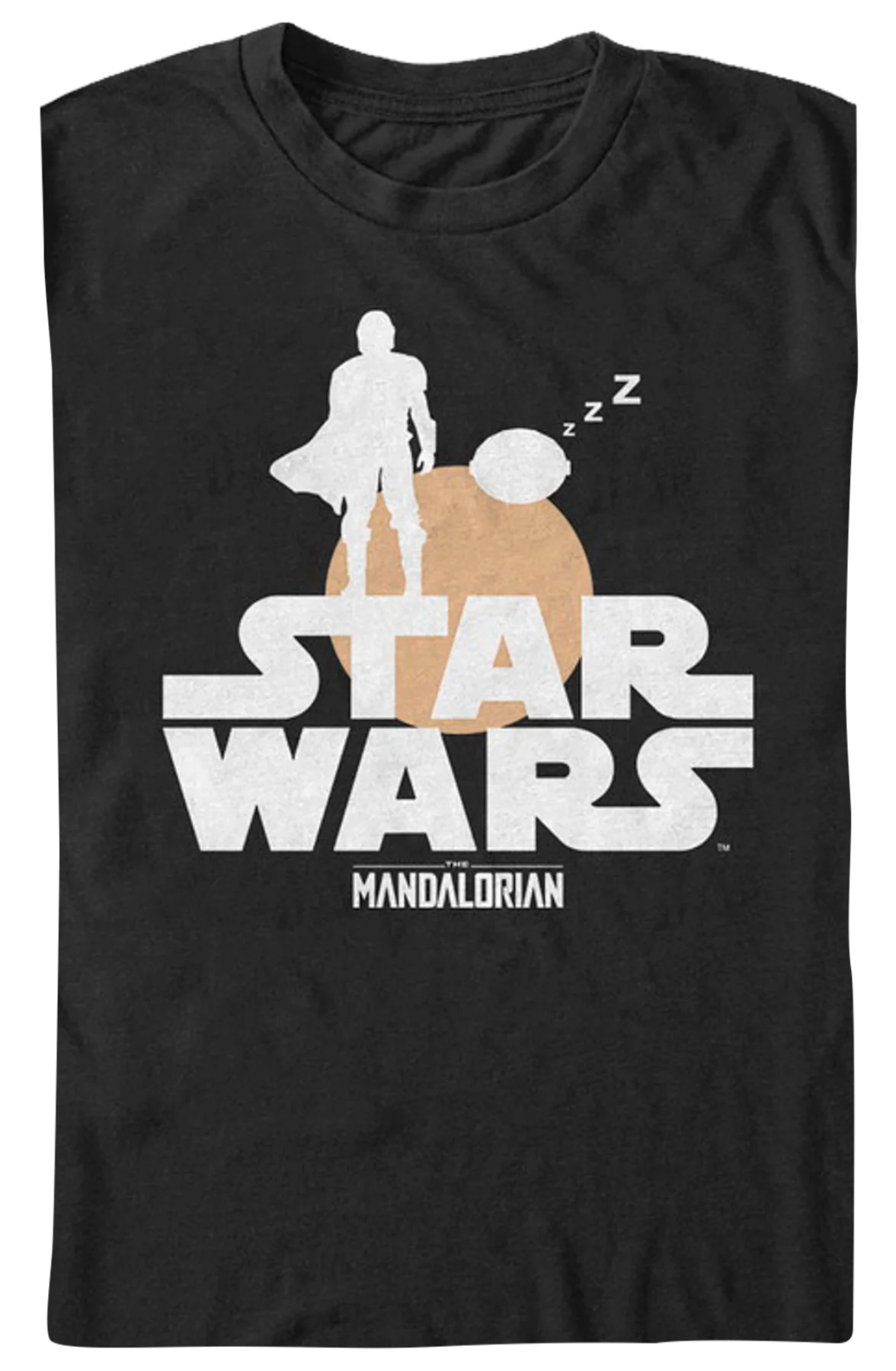 Bounty Hunter And Child Silhouettes Star Wars The Mandalorian T-Shirt - Image 2
