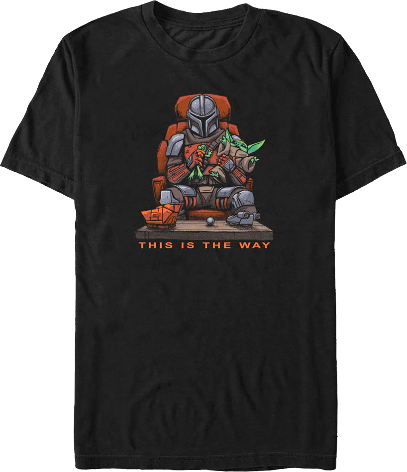 Bounty Hunter and Child The Way The Mandalorian Star Wars T-Shirt