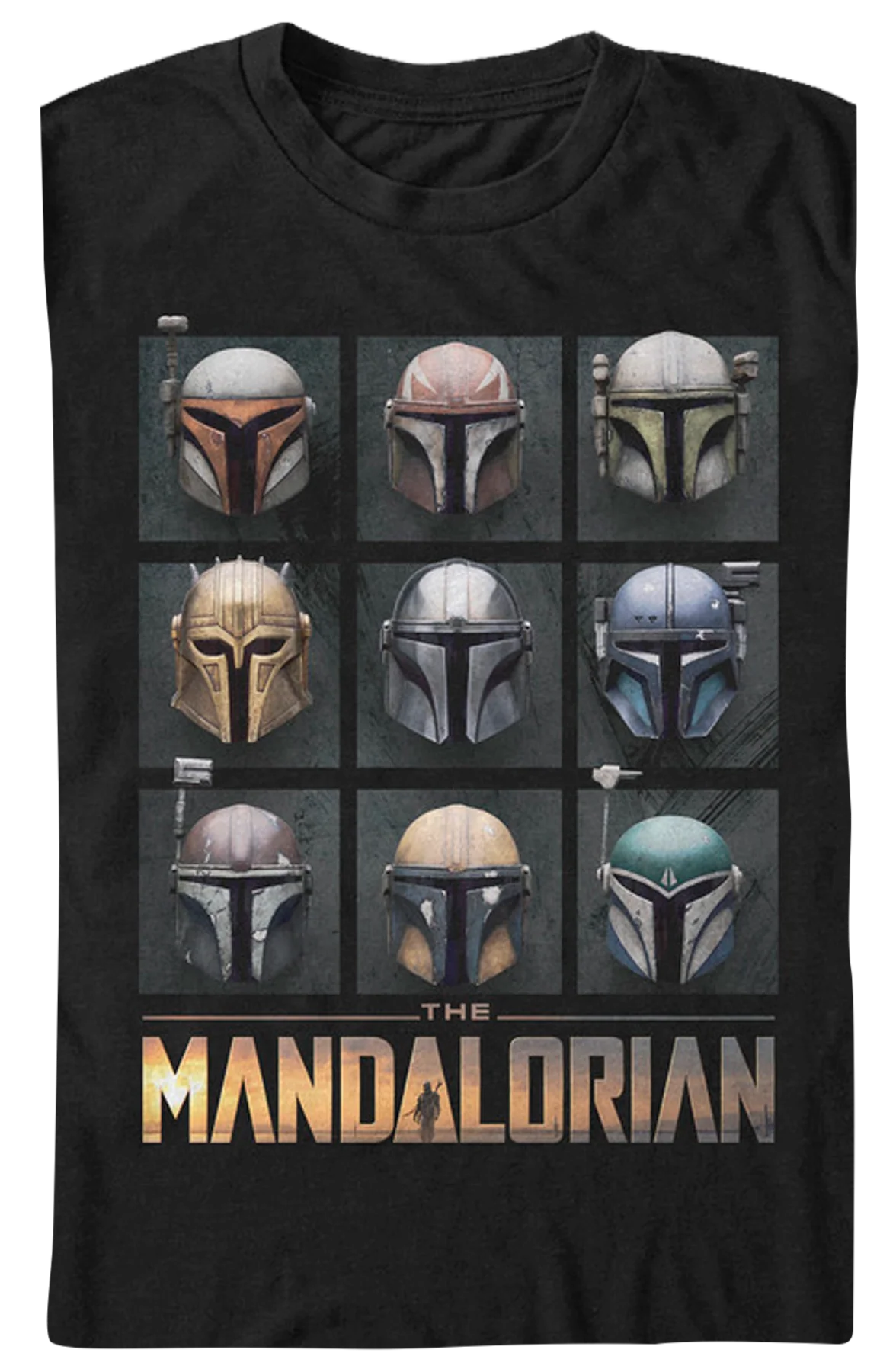 Bounty Hunter Helmets Star Wars The Mandalorian T-Shirt - Image 2