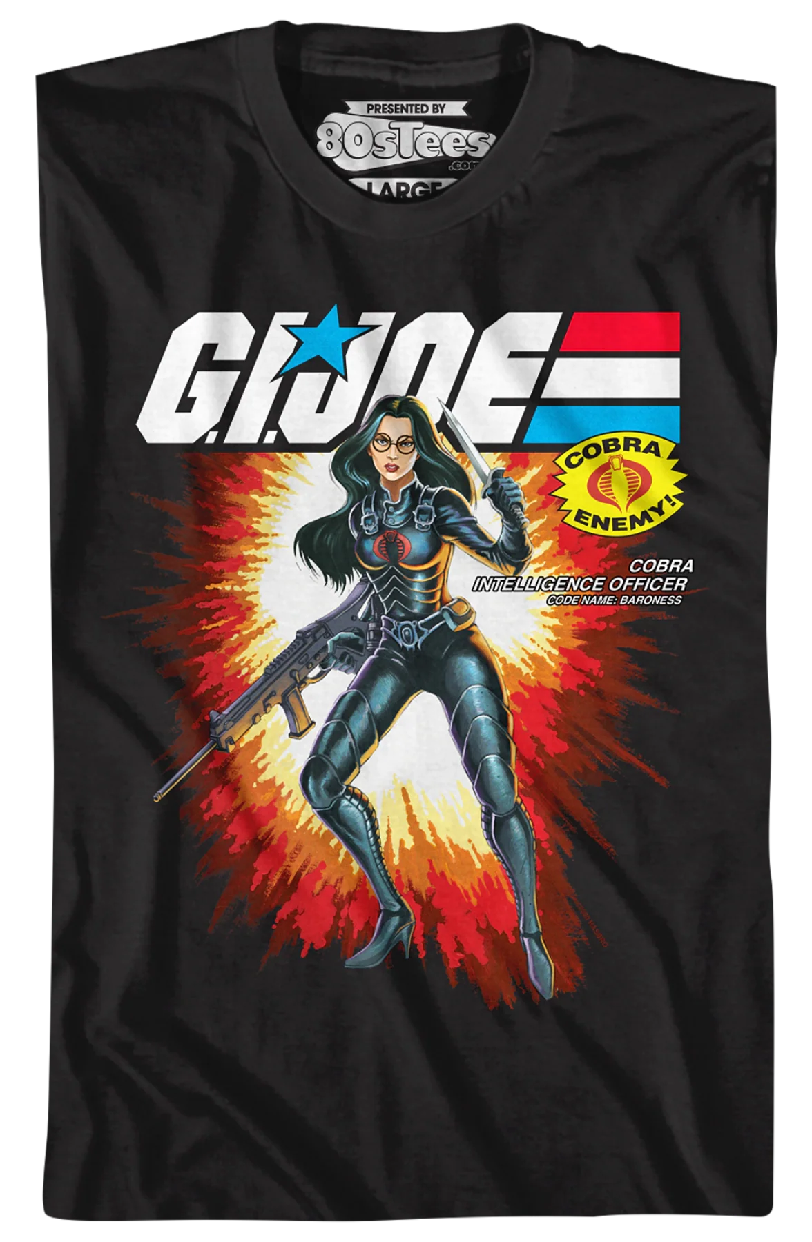 Box Art Baroness GI Joe T-Shirt - Image 2