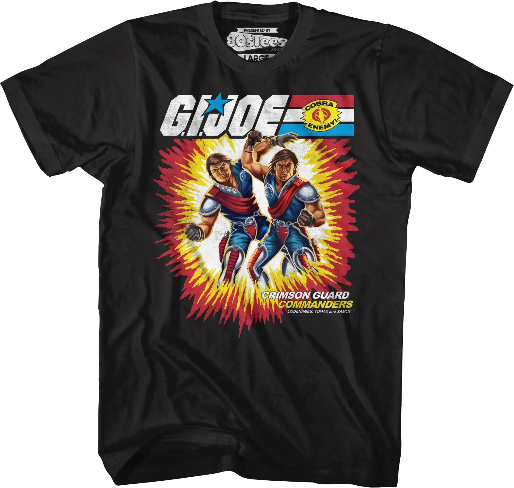 Box Art Crimson Guard Commanders GI Joe T-Shirt