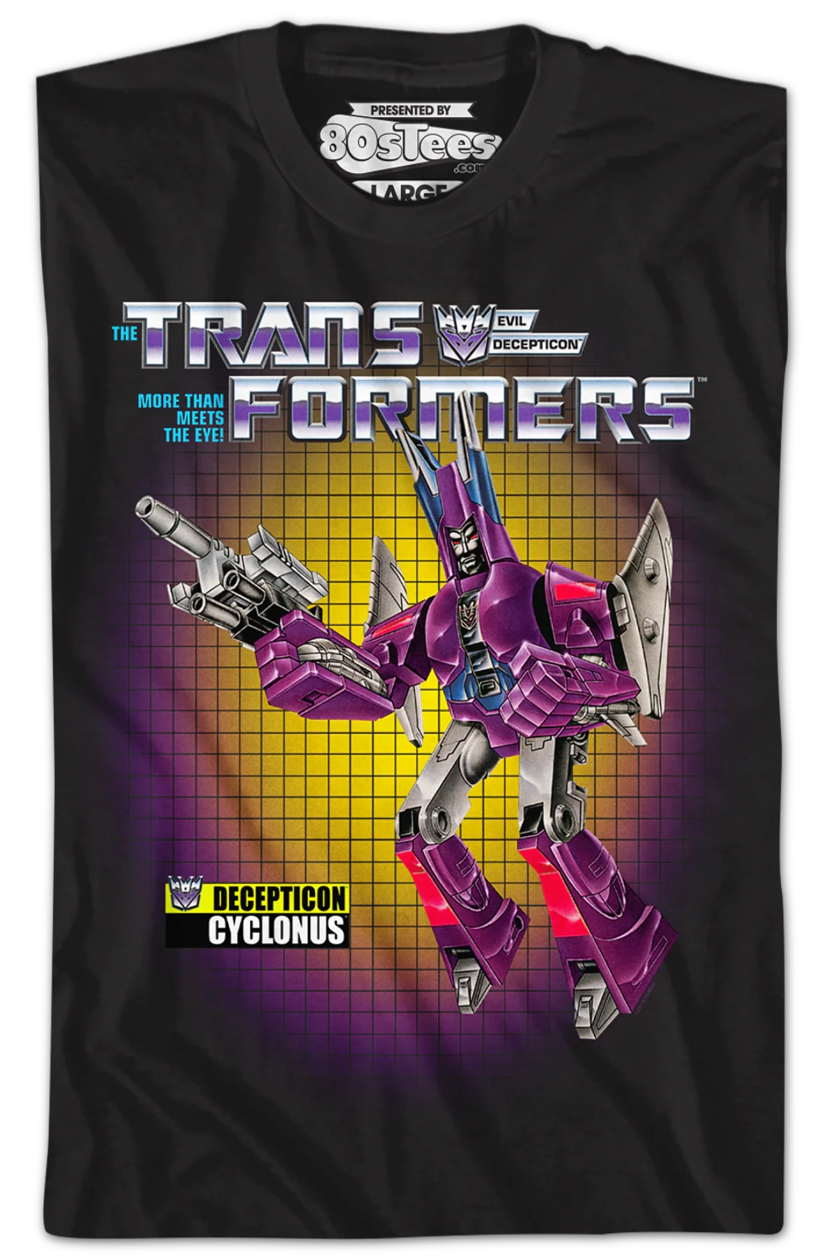 Box Art Cyclonus Transformers T-Shirt - Image 2