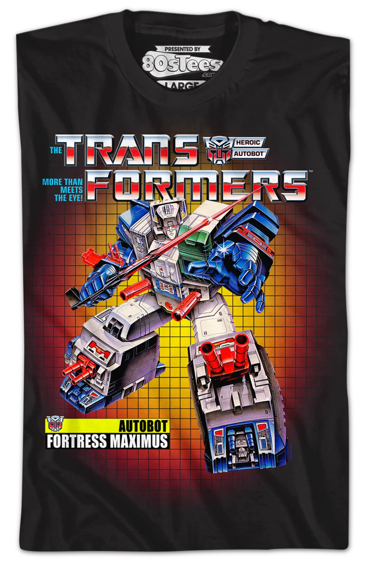 Box Art Fortress Maximus Transformers T-Shirt - Image 2