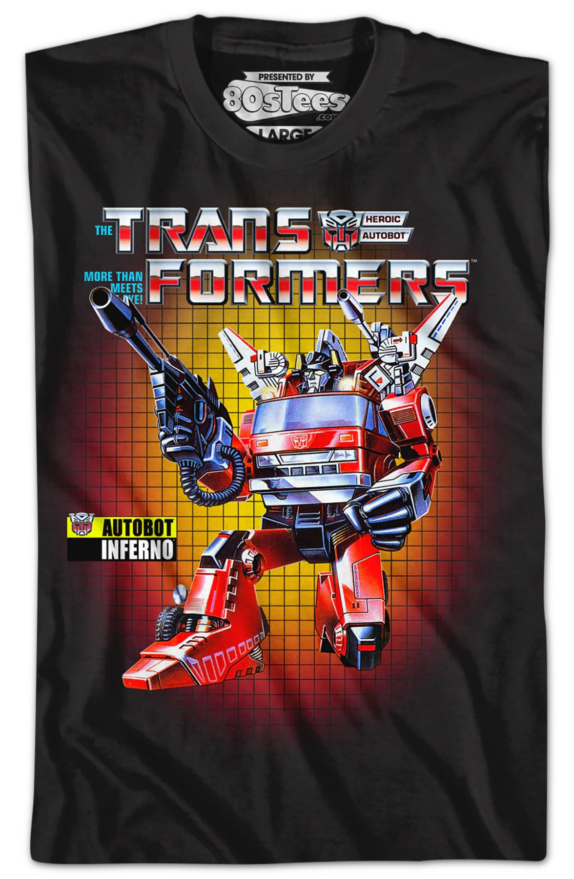 Box Art Inferno Transformers T-Shirt - Image 2