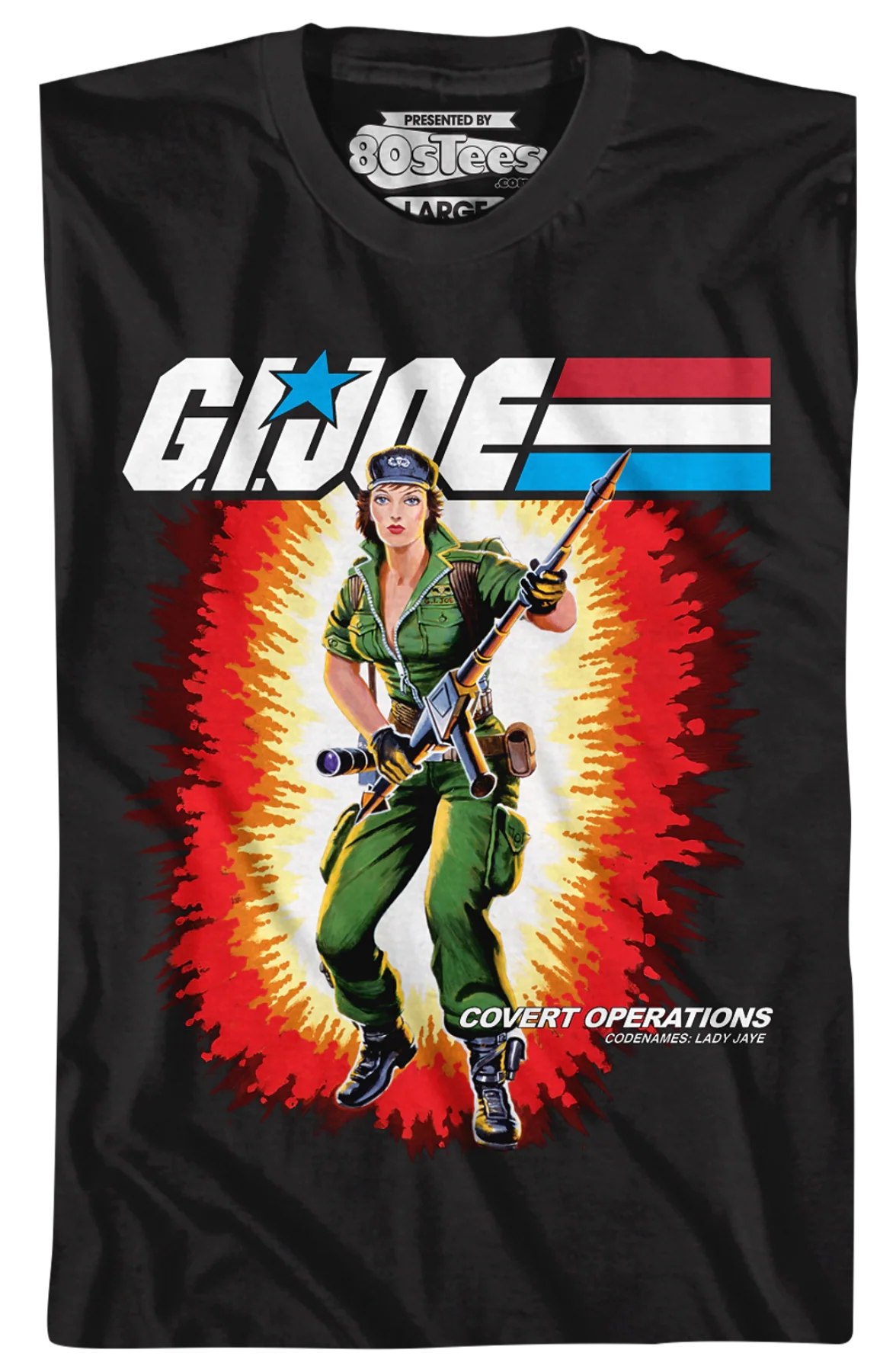 Box Art Lady Jaye GI Joe T-Shirt - Image 2