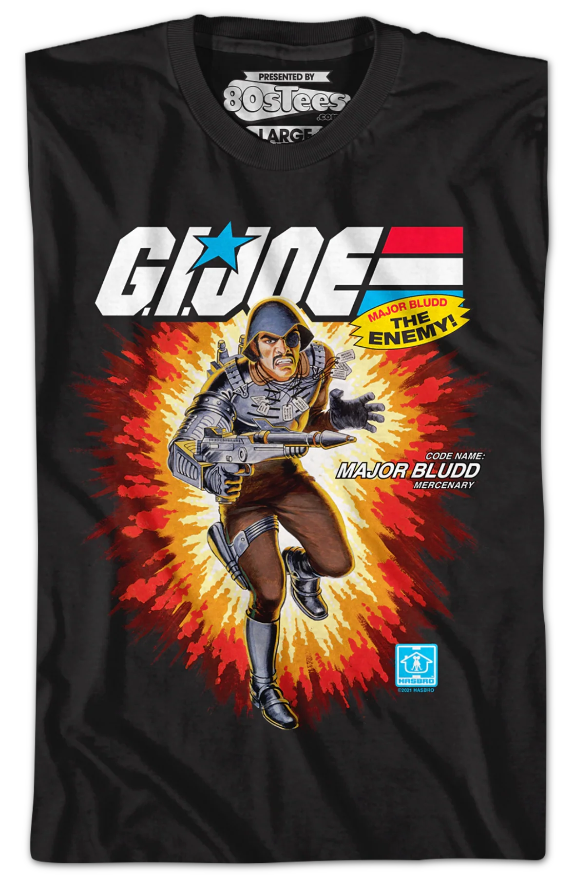 Box Art Major Bludd GI Joe T-Shirt - Image 2