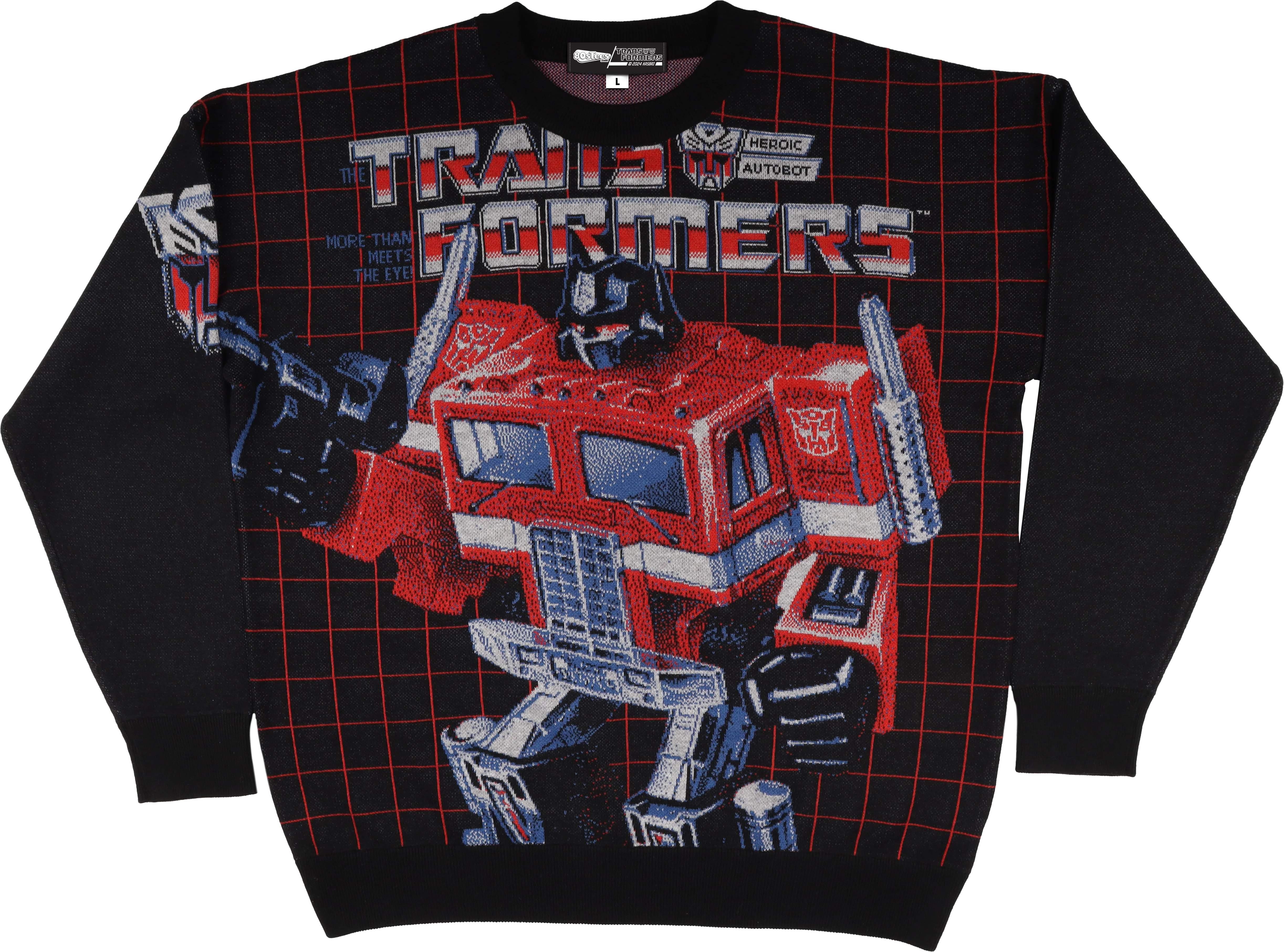 Box Art Optimus Prime Transformers Knitted Sweater