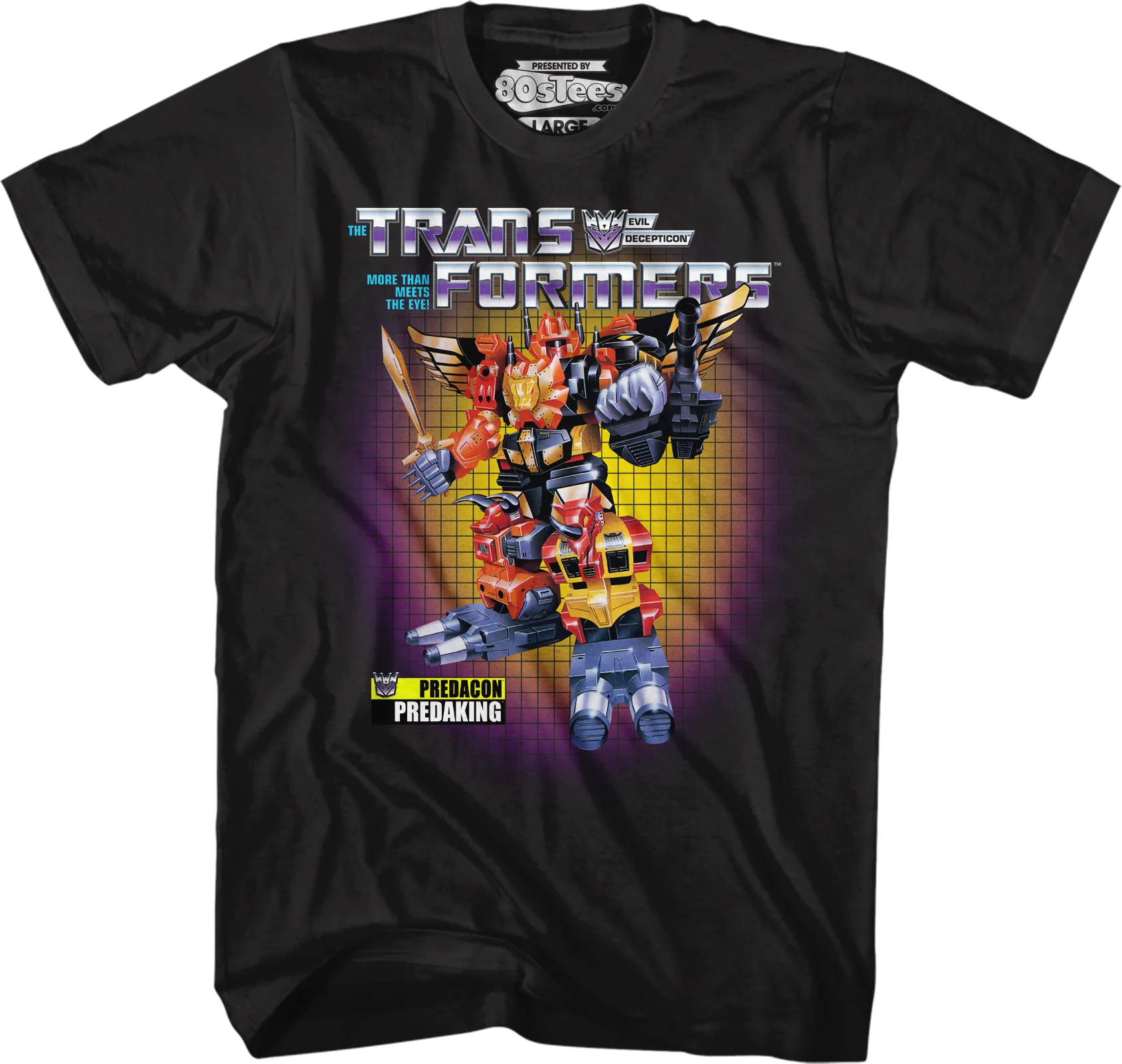 Box Art Predaking Transformers T-Shirt