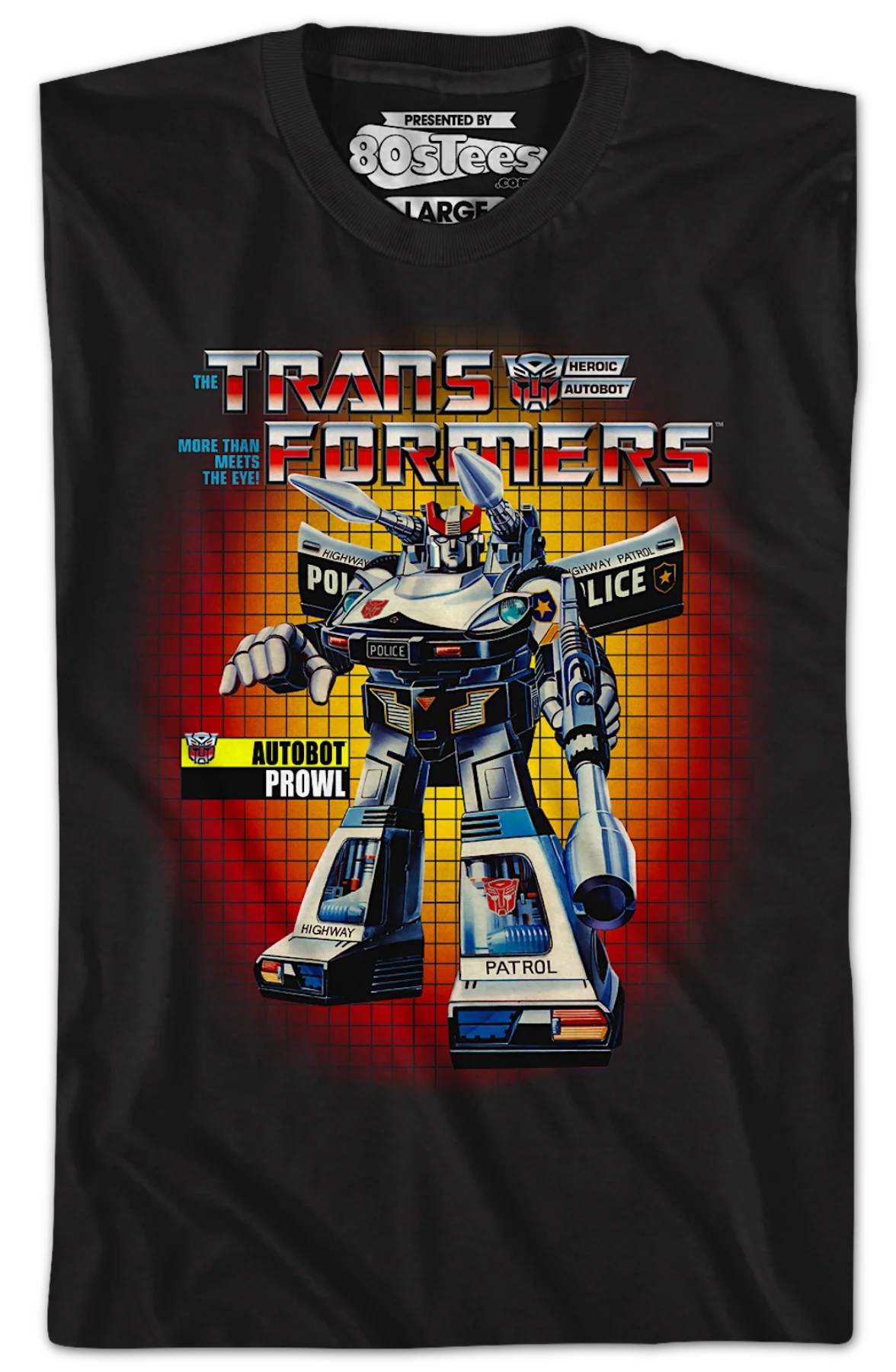 Box Art Prowl Transformers T-Shirt - Image 2