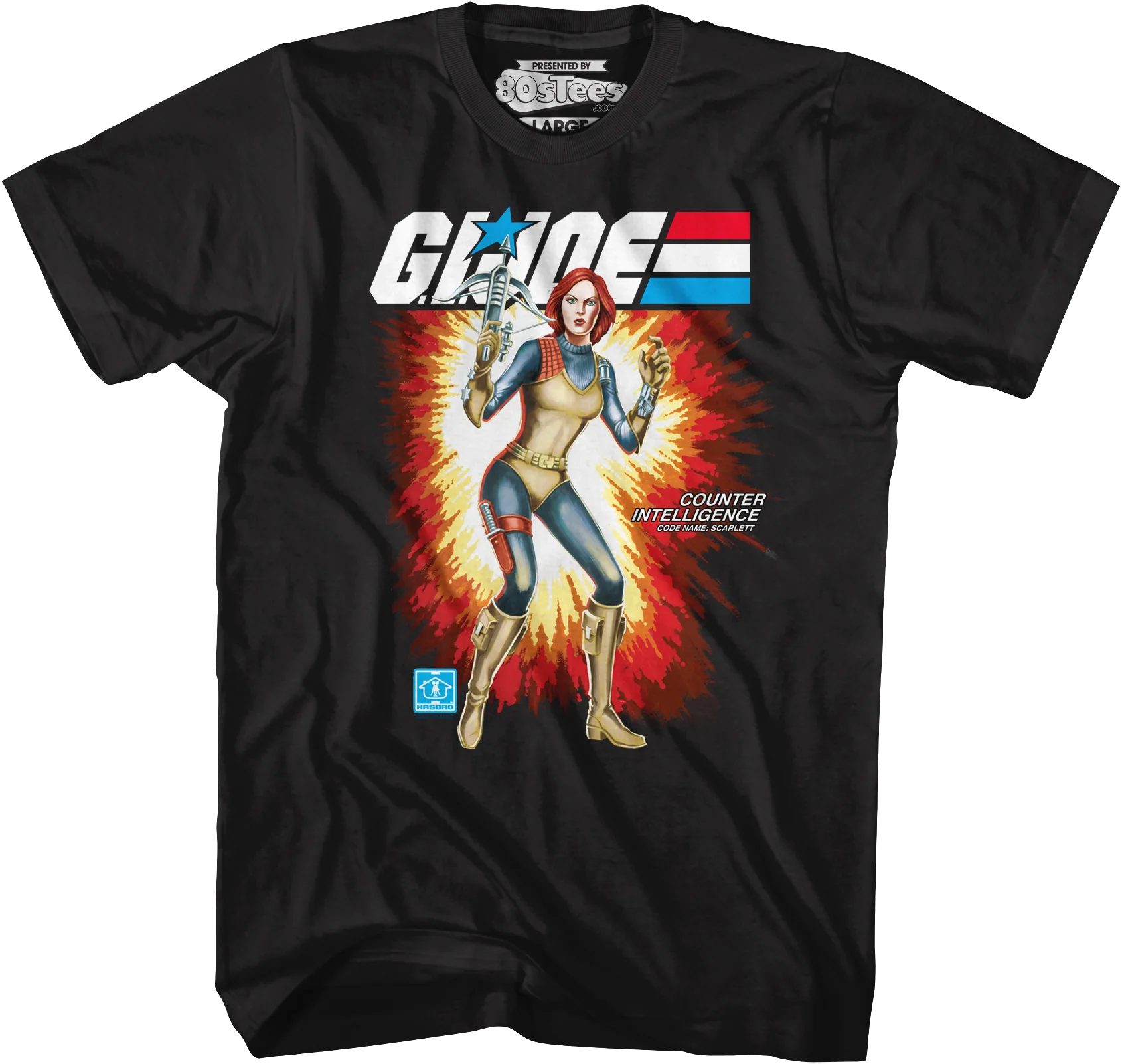Box Art Scarlett GI Joe T-Shirt