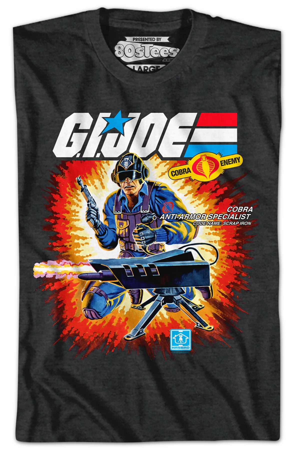 Box Art Scrap Iron GI Joe T-Shirt - Image 2