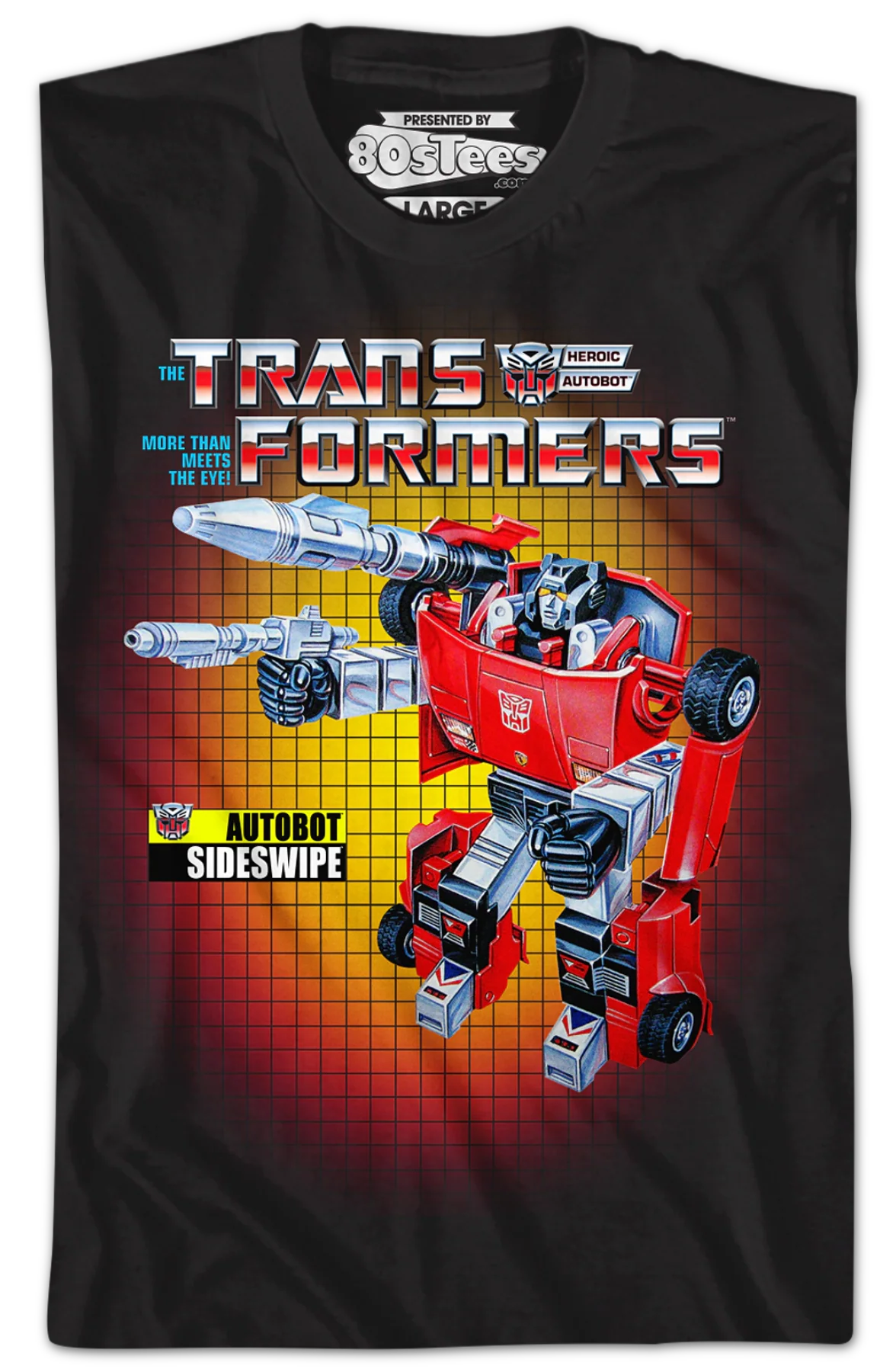 Box Art Sideswipe Transformers T-Shirt - Image 2