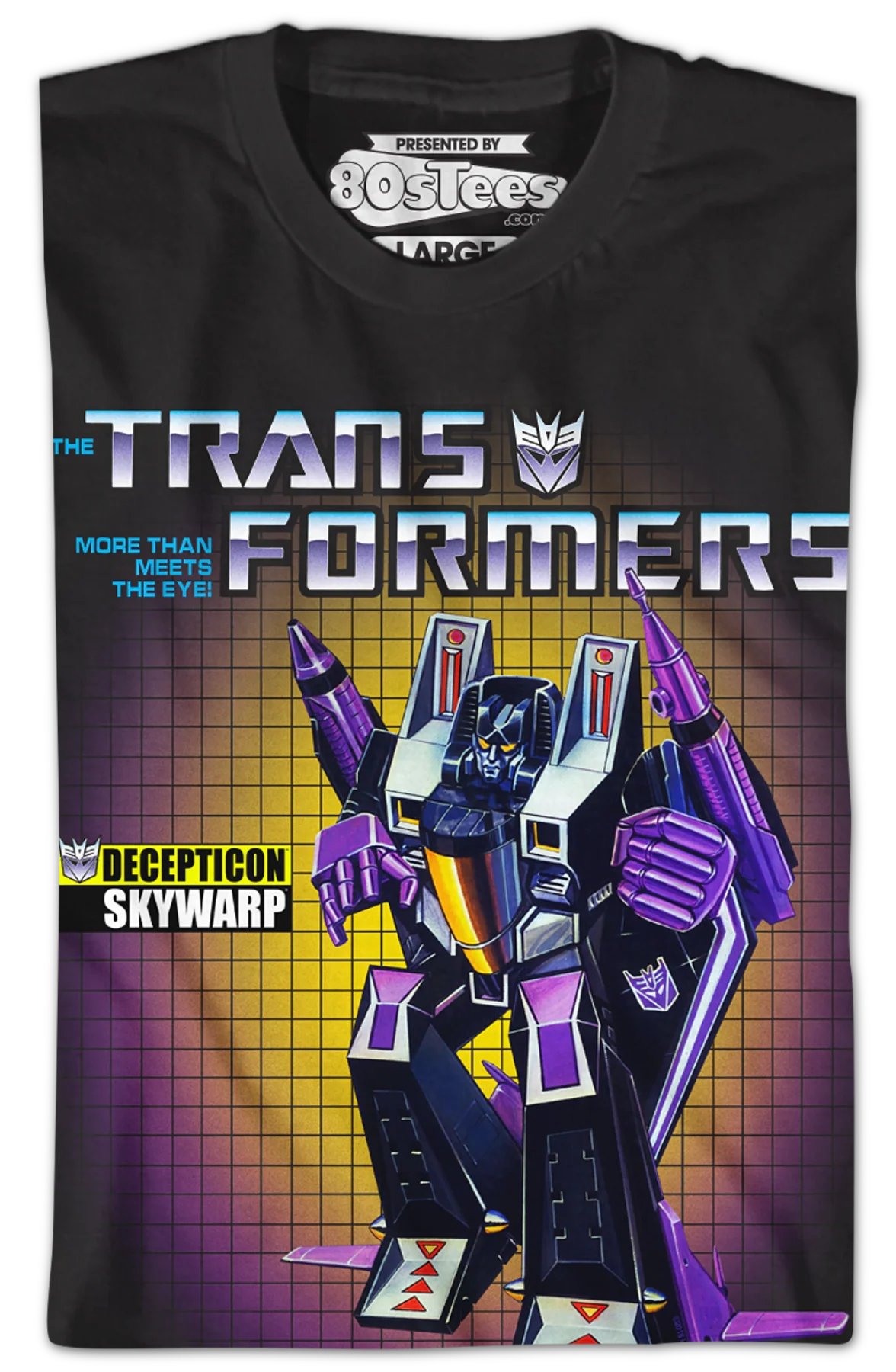 Box Art Skywarp Transformers T-Shirt - Image 2