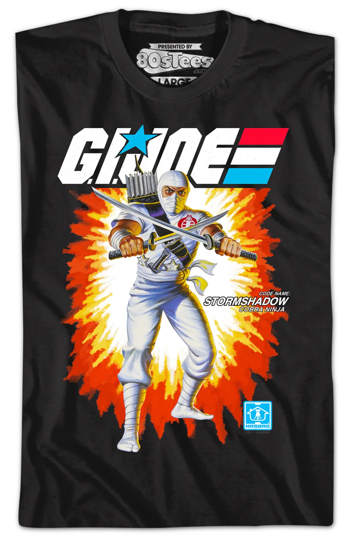 Box Art Storm Shadow GI Joe T-Shirt - Image 2