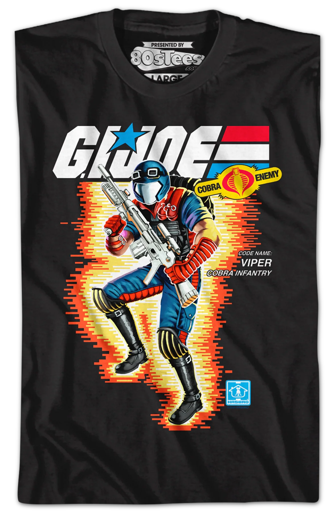 Box Art Viper GI Joe T-Shirt - Image 2