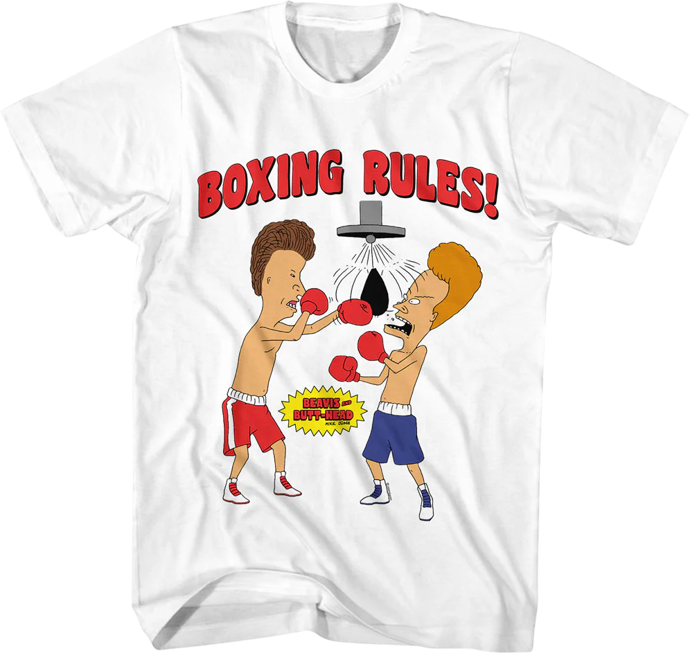 Boxing Rules Beavis And Butt-Head T-Shirt