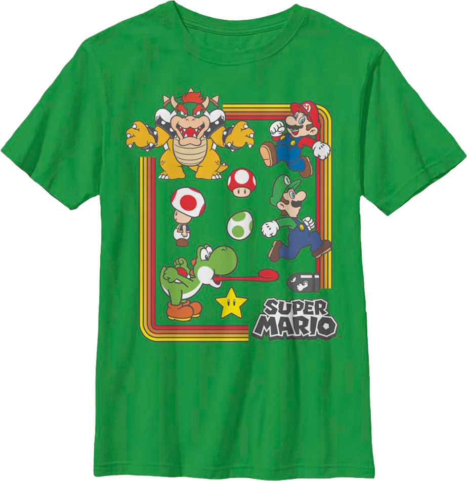 Boys Youth Characters Super Mario Bros. Shirt