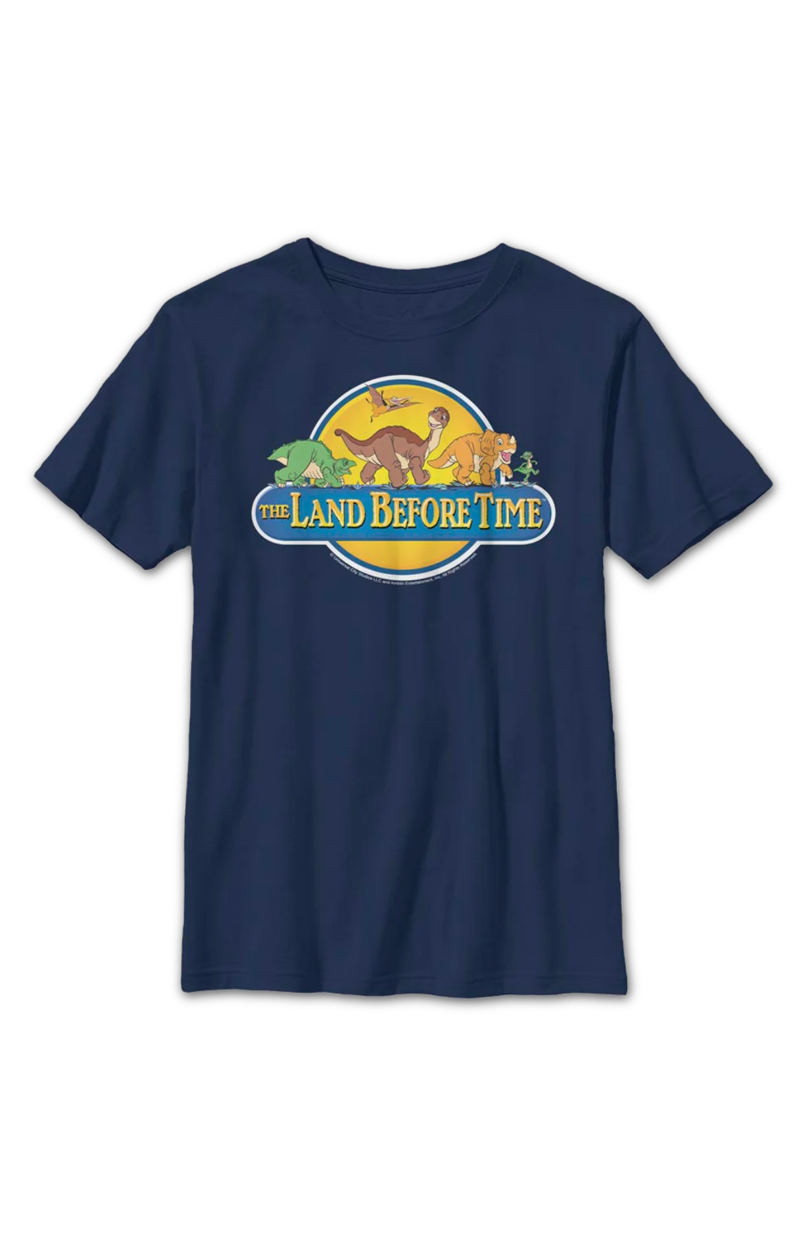 Boys Youth Classic Logo Land Before Time Shirt - Image 2