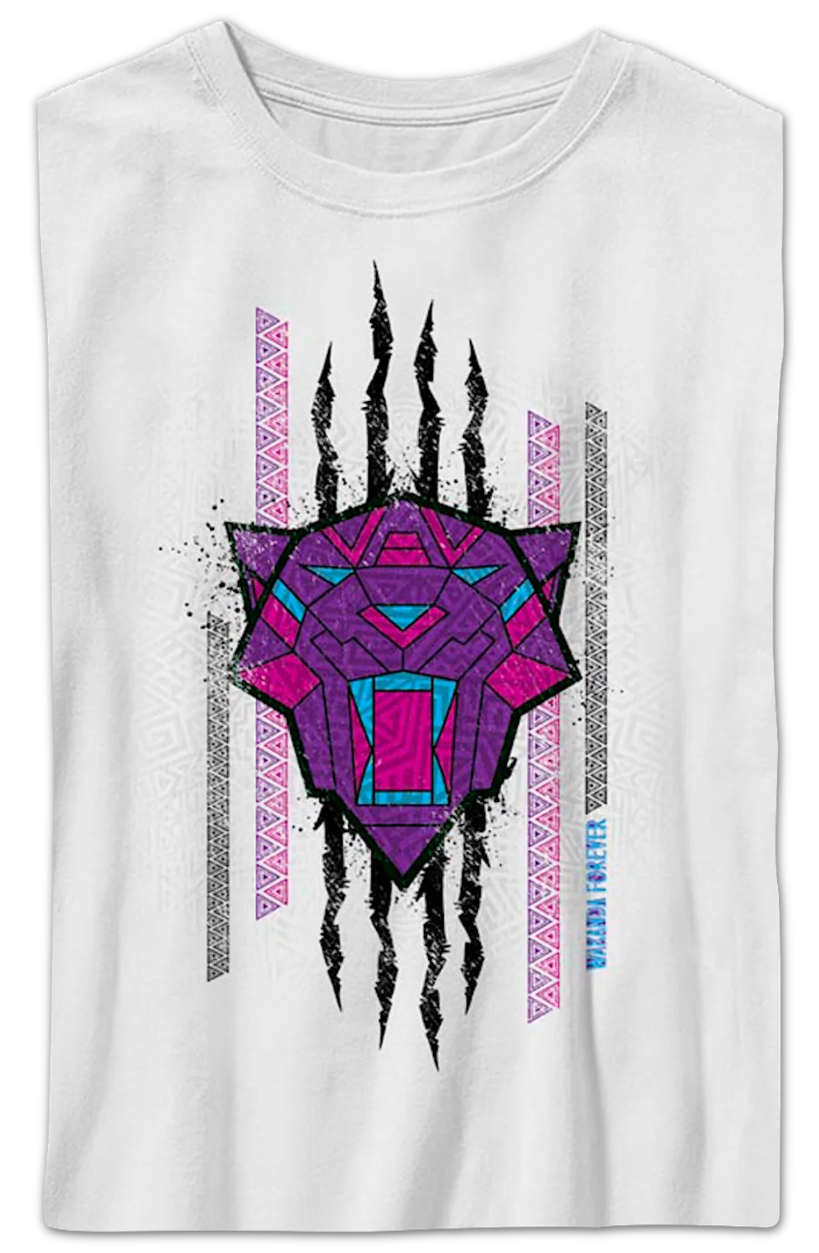 Boys Youth Clawed Sketch Black Panther Wakanda Forever Shirt - Image 2