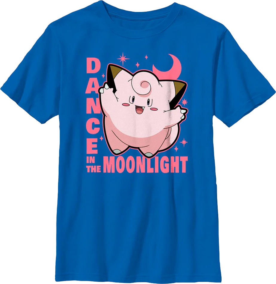 Boys Youth Dance In The Moonlight Pokemon Shirt