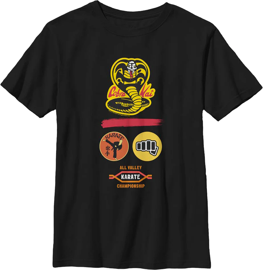 Boys Youth Dojo Logo Cobra Kai Shirt - Image 2