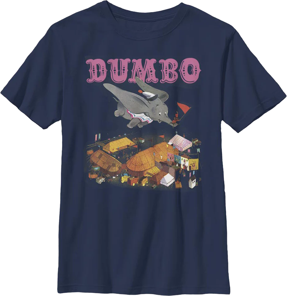Boys Youth Dumbo Poster Disney Shirt