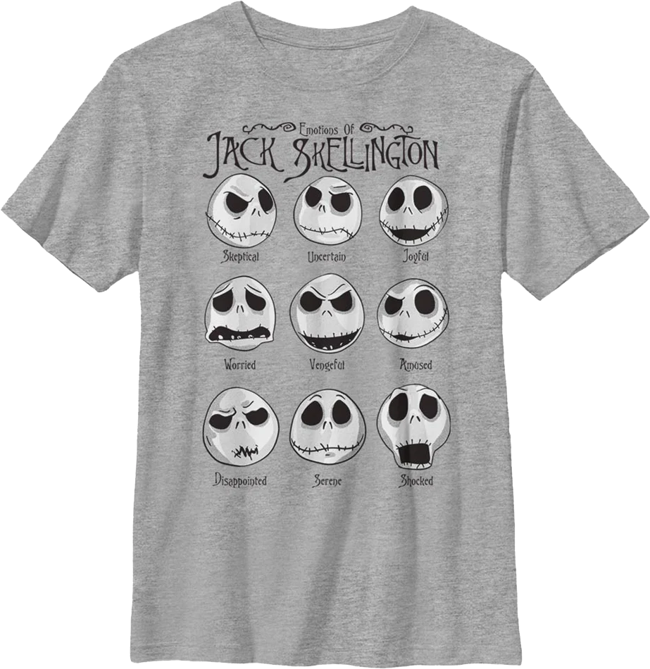 Boys Youth Emotions Nightmare Before Christmas Shirt