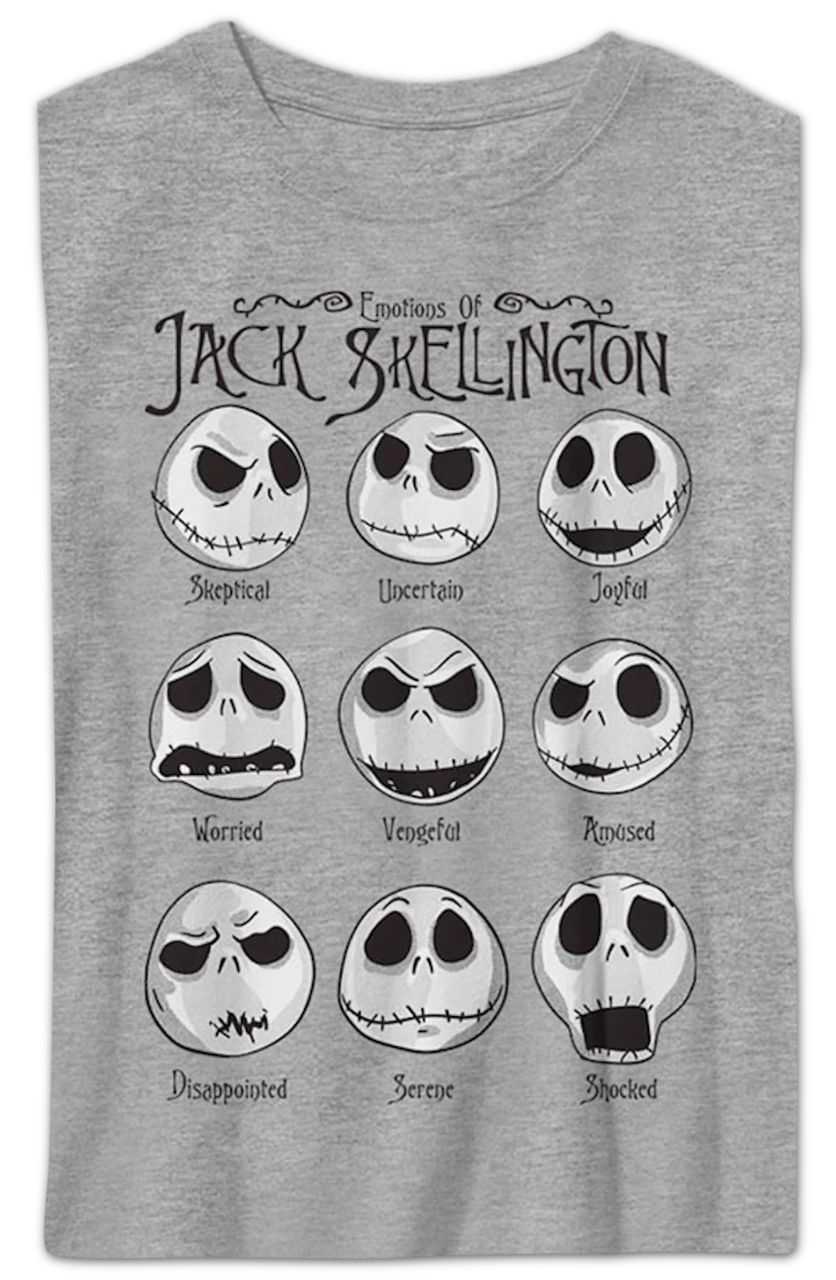 Boys Youth Emotions Nightmare Before Christmas Shirt - Image 2